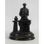 Wedgwood black Basalt figure The Potter: By Colin Melbourne for the skills of the nation series,