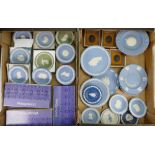 A good Collection of Wedgwood Jasperware: Small dishes, plates,