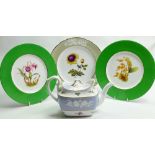 A collection of Spode china to include: Anemone plates,
