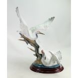 Lladro porcelain figure group Cranes: No.