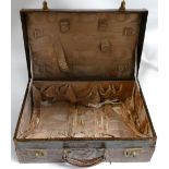 Crocodile skin suitcase: Measuring 51cm x 34cm x 16cm high approx.