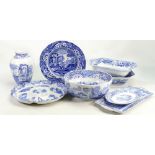 A good collection of Spode Italian ware: Including various large dishes, large fruit bowl etc.