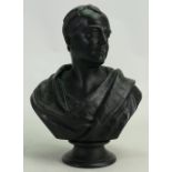 Wedgwood black Basalt bust of Scott: Height 21cm.