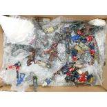 Very large quantity of lead soldiers horses and animals for repaint & repair: