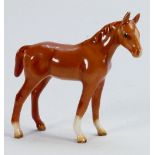 Beswick Chestnut thoroughbred Foal 1817: Facing right.