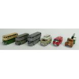 A large mixed collection of vintage Dinky Lesney and similar toy cars: