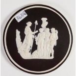 Wedgwood 19th century round portrait plaque: Diameter 8cm.