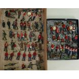84 x old lead soldiers various periods and makers: A good selection of original pieces.