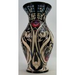 Moorcroft prestige Talwin vase: Designed by Nicola Slaney, height 45.
