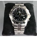 Tag Heuer Professional 2000 series Quartz stainless steel wristwatch: With stainless steel bracelet,