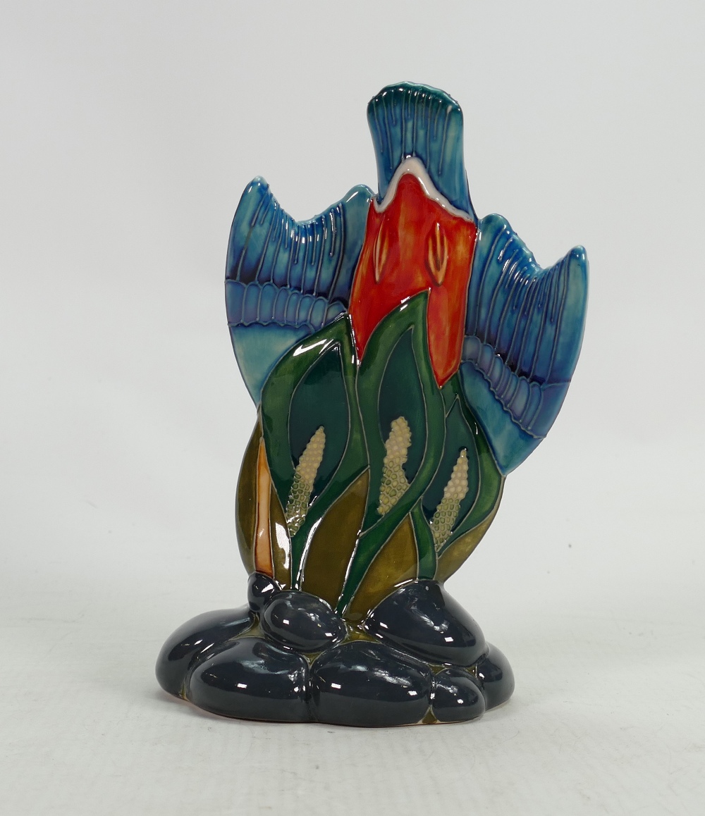 Moorcroft Fish For Tea Kingfisher vase: Dated 2010, height 17cm. - Image 3 of 3