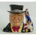 Royal Doulton prototype intermediate character jug John Bull: Height 15cm, not for resale backstamp.