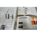A very large collection of Railway Railway & Railway World Magazines: Including bound editions.