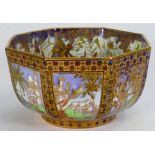 Wedgwood Fairyland octagonal small bowl Z5125: Decorated to the interior with the Diana design and