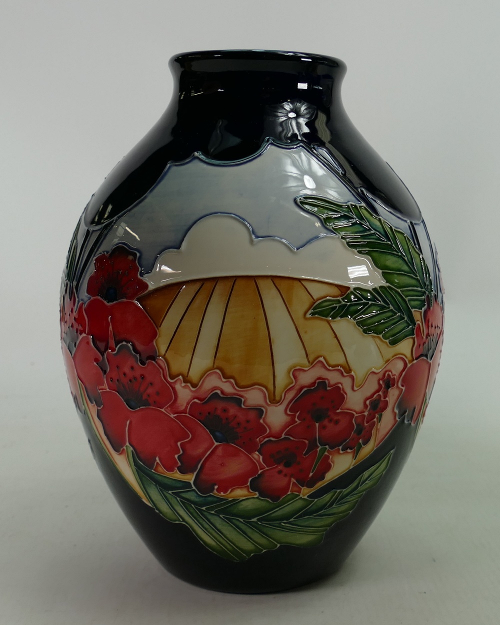 Moorcroft Forever England vase: Designed by Vicky Lovatt, trial piece dated 3-12-19. - Image 3 of 3