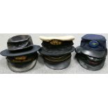 A collection of 1960s and later Railway Station Masters & Engine Drivers Hats & Caps: