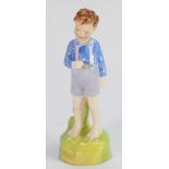 Royal Doulton pair of child figures: He Loves Me HN2046 and She Loves Me not HN2045.