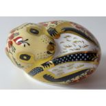 Royal Crown Derby paperweight COUNTRY MOUSE: Gold stopper, NO certificate, first quality,