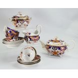 Early 19th century Derby tea set: Early Derby backstamp, 15 pieces.