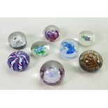A collection of boxed Selkirk Glass Paperweights.