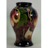 Moorcroft Queens Choice vase: Designed by Emma Bossons, height 23cm.