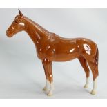 Beswick chestnut Imperial horse 1557: (One ear tip missing & other ear re-stuck).