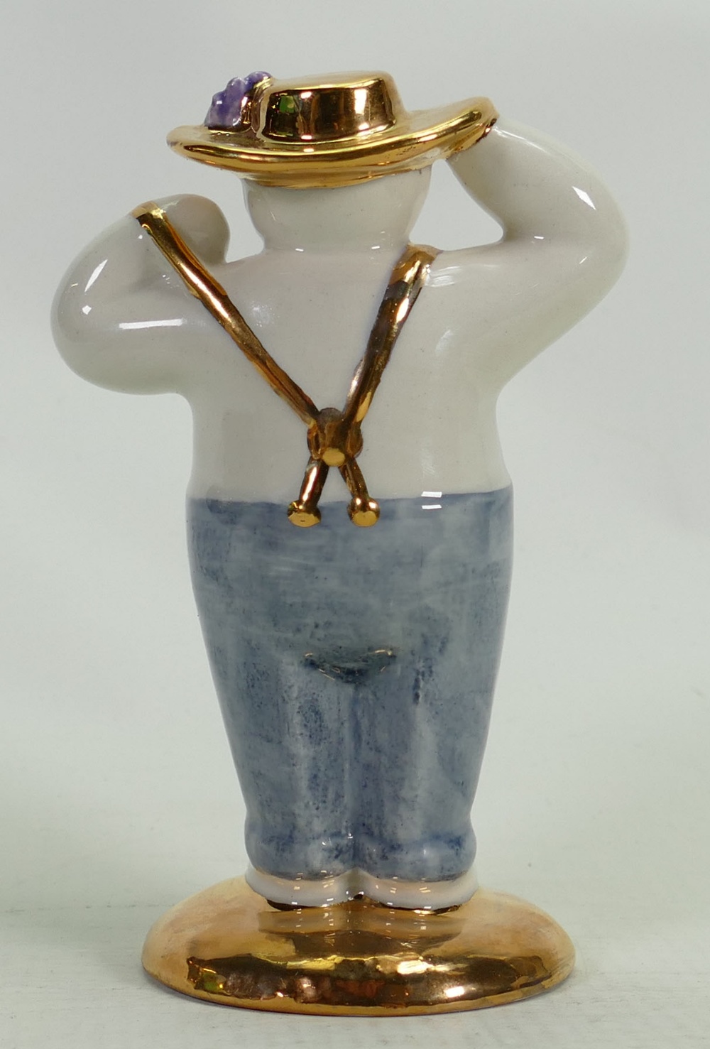 Royal Doulton Snowman prototype figure Stylish: In a different colourway with gold highlights, - Image 3 of 3