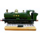 5 inch gauge live Steam Train GWR 2764: Out of test. A well built large size, 5" gauge model.