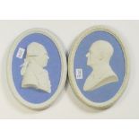 Wedgwood blue portrait plaques Hon.