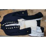 British Naval Officers uniform: Comprising jacket, waistcoat, trousers and bicorn hat.