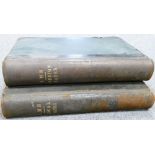 Two large 1950s LMS Railway Leather Bound Ledgers: Foreign Rates & Local Rates,