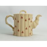 Wedgwood Jasperware Bamboo teapot: Height 14.5cm, boxed.