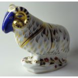 Royal Crown Derby paperweights large ORIGINAL RAM: No Box,