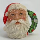 Royal Doulton large character jug Santa Claus D6794: With holly wreath handle.