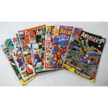 A collection of Marvel The Avengers Silver Age Comics: 17 copies