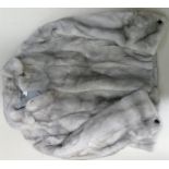 Grey Mink short Box jacket: Approx size 8.