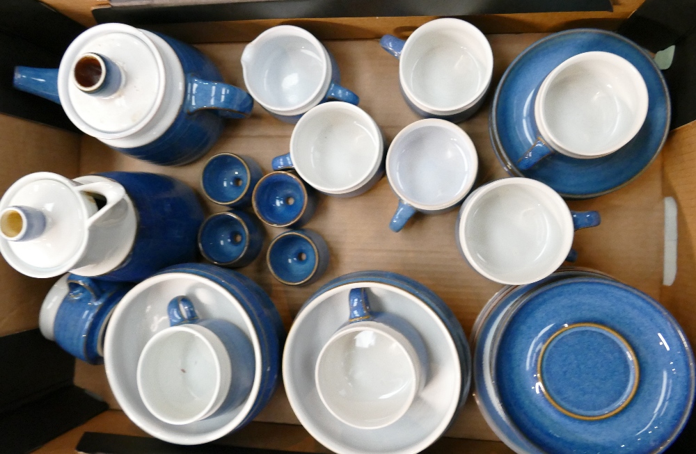 Denby Chatsworth patterned breakfast items to include: 8 cereal bowls, tea pot, 6 tea cups, - Image 2 of 2