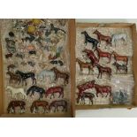 22 x lead horses and 71 dogs etc: Vintage original horses, dogs, dog baskets sheep, rabbits,
