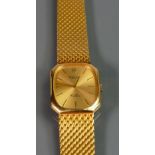 18ct gold Rolex Cellini Gents wristwatch: Gold & Champagne 26mm Gentlemans mechanical watch with