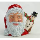 Royal Doulton large character jug Santa with Snowman D7238: A limited edition USA piece,