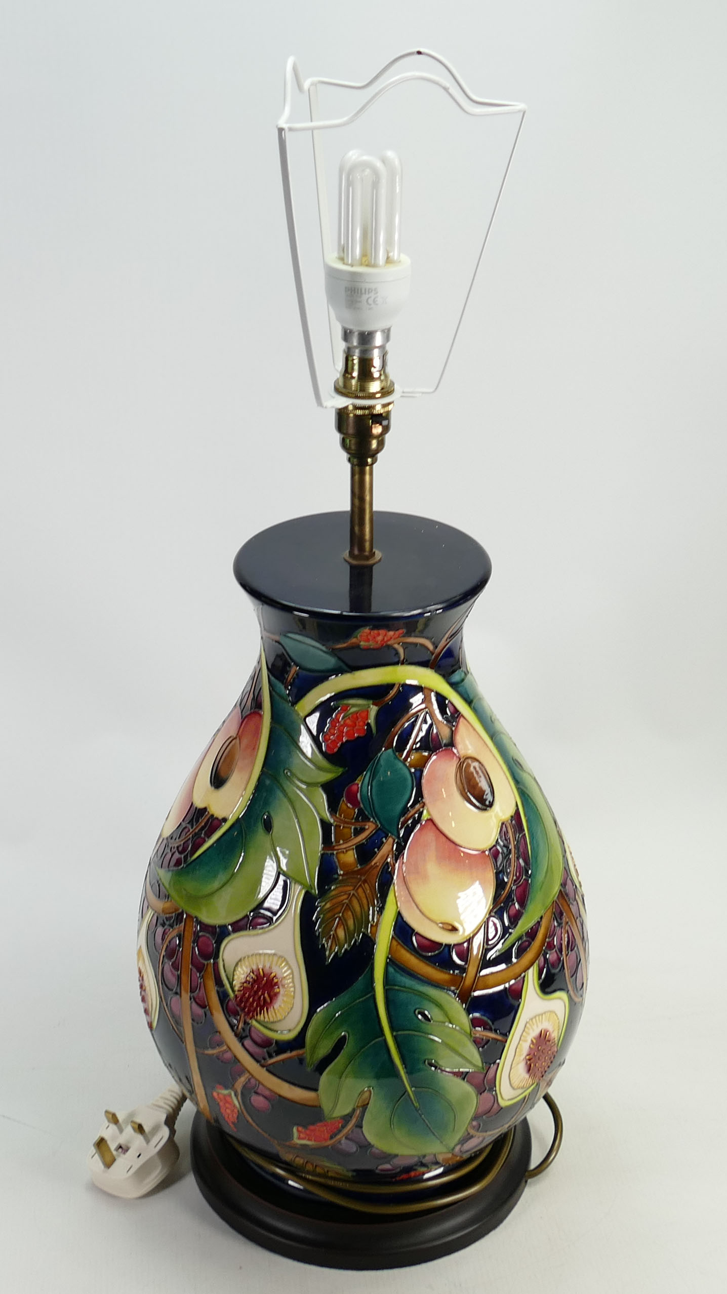 Moorcroft Prestige Queens Choice lamp base: Height 41cm. - Image 3 of 3