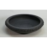 Wedgwood large black shallow bowl: Decorated with vine leaves,