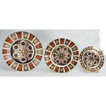 Royal Crown Derby 1128 Imari pattern 3 tier drilled cake stand plates: