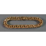 9ct gold ladies bracelet: 12.3 grams.