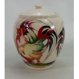 Moorcroft Good Morning lidded pot: Designed by Nicola Slaney,