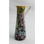 Moorcroft jug in the Trewalkin Meadow design: Designed by Vicky Lovatt. Height 24cm, boxed.