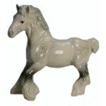 Beswick grey cantering Shire: Model 975.