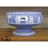 Wedgwood blue jasper ware footed bowl: