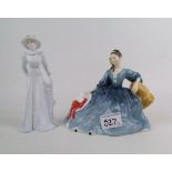 Royal Doulton Elyse HN2429 (seconds): together with Coalport Chantilly lace figure (2).