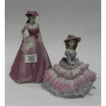 Coalport Matt Age of Elegance figures: Covent Garden & Evening Promenade(2)